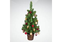 Набор украшений Mister Christmas с елкой (цвет: красный/золотой, 23 штуки)