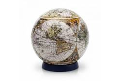 Пазл-сфера Старинная карта мира, 60 деталей, диаметр 7 см