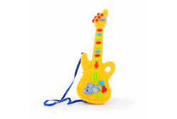 Музыкальная игрушка Bebelot Электрогитара, со световыми и звуковыми эффектами, 40 см, цвет: желтый