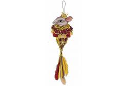 Украшение коллекционное Mister Christmas Королева мышь, 25 см (цвет: красный, золотой)