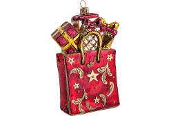 Украшение Mister Christmas Мешок с подарками (цвет: красный, глянцевый)