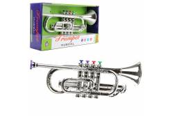 Музыкальная игрушка Труба, 34 см (цвет: серебро)