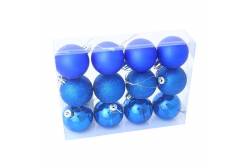 Набор пластиковых шаров, 50 мм, 12 штук, цвет: синий