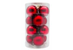 Набор ёлочных шаров, 6 см, красный, 12 штук