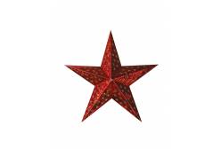 Звезда декоративная рождественская, 60 см (цвет: красный)