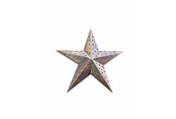 Звезда декоративная рождественская, 30 см (цвет: серебряный)