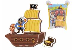 Игрушка для купания Пиратский корабль 3D (10 деталей)