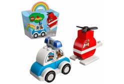 Конструктор LEGO Duplo Пожарный вертолет и полицейский автомобиль