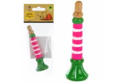 Деревянная игрушка Дудочка, 12 см (цвет: зеленый/розовый)