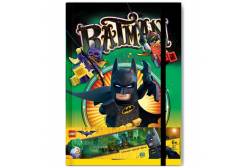 Записная книжка с резинкой LEGO Batman Movie. Batman, (96 листов, линейка)