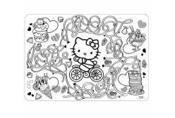 Коврик-раскраска маленький Hello Kitty (48х33,5 см)