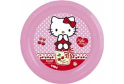 Тарелка пластиковая Hello Kitty, 21 см