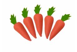 Игрушки для счета Морковь, 5 штук