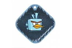 Световозвращатель пешеходный Сoreflect Angry Birds Space Квадрат (синий)