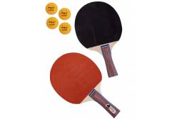 Набор для игры в настольный теннис (2 ракетки, 4 шарика), арт. 917-16