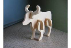 Сборная деревянная модель Корова