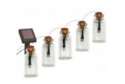 Садовая гирлянда Бутылочки, 10 подсвечиваемых светодиодами ламп