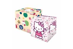 Салфетки бумажные с рисунком World Hello Kitty (помада + круги), 2 штуки