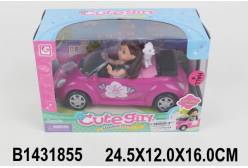 Мини-кукла в наборе Соня в машине (9 см)