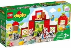 Конструктор LEGO DUPLO Town Фермерский трактор, домик и животные, 97 деталей