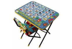 Комплект детской мебели Nika КУ1 Азбука, складной (стол + стул)