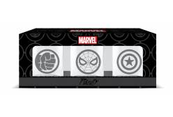 Набор из 3-х стаканов PrioritY Вселенная Марвел: Человек-паук/Капитан Америка/Халк (гравировка), 50 мл