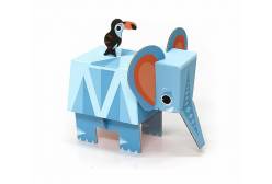 Игрушки из картона Krooom Слон, модель Fold my Safari