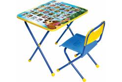 Набор детской мебели Маша и медведь (стол+стул пластиковый)