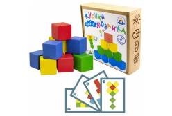 Обучающий набор Кубики мозаика с карточками