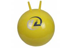 Мяч-попрыгун с рожками, 45 см, цвет: желтый, арт. BB-004-45