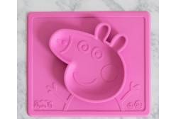 Тарелка с подставкой Ezpz Peppa Pig Mat, цвет розовый