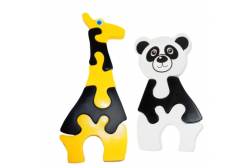 Набор пазлов Жираф и панда