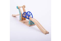 Деревянная игрушка Синий подвесной мост, для расширения железной дороги