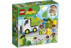 Конструктор LEGO DUPLO Town. Мусоровоз и контейнеры для раздельного сбора мусора, 19 элементов