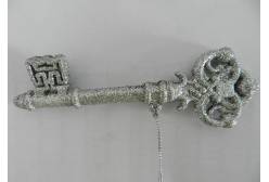 Новогоднее подвесное елочное украшение Ключ, 14,5х4,5 см, арт. 26054