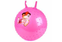 Мяч прыгун, розовый, 55 см