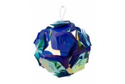 Декоративное подвесное украшение Синий шар, 10 см, арт. 86190