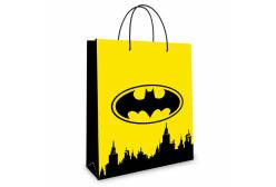 Пакет подарочный малый Batman, 180х223х100 мм (желтый)