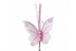 Новогоднее ёлочное украшение Бабочка. Нежность в розовом, арт. 87468