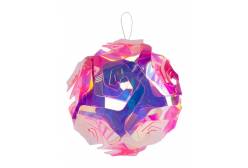 Декоративное подвесное украшение Розовый шар, 10x10x10 см, арт. 86196