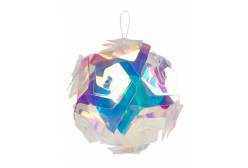 Декоративное подвесное украшение Белый шар, 10x10x10 см, арт. 86194