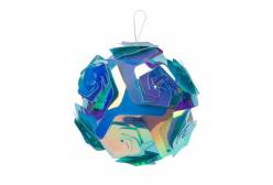 Декоративное подвесное украшение Голубой шар, 10x10x10 см, арт. 86191