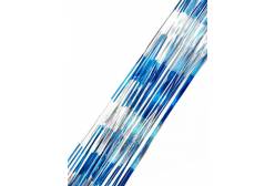 Новогодний дождик Синий с серебром, 9x100 см
