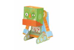 Игрушка из картона Krooom Сердитый робот, модель Fold my Robot