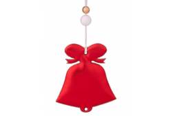 Новогоднее подвесное украшение Красный колокольчик, 8,5x1,5x10 см, арт. 86356
