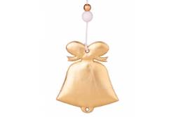 Новогоднее подвесное украшение Золотистый колокольчик, 8,5x1,5x10 см, арт. 86354