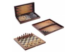 Игра настольная 3 в 1 Шахматы, шашки, нарды, 40x20x4,5 см