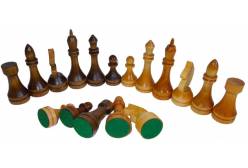 Фигуры шахматные гроссмейстерские, деревянные, с подклейкой фетром