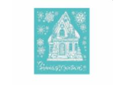 Новогоднее оконное украшение Уютный домик, арт. 86025