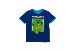 Футболка Minecraft Creeper attack, размер 34, цвет синий